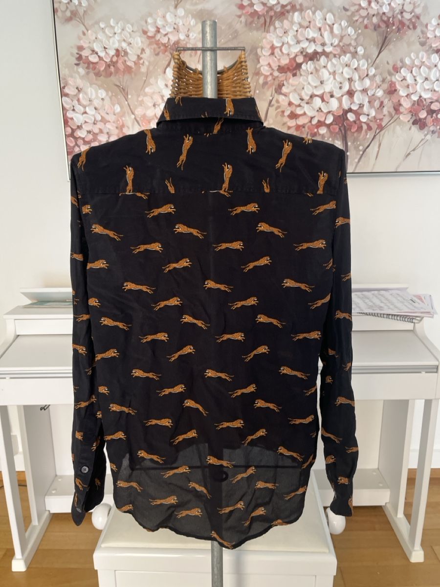 Camicette: Seidenbluse, Monoprix, Leopardmuster, 42 – Usato da Solothurn venduto da Bobesch08 3