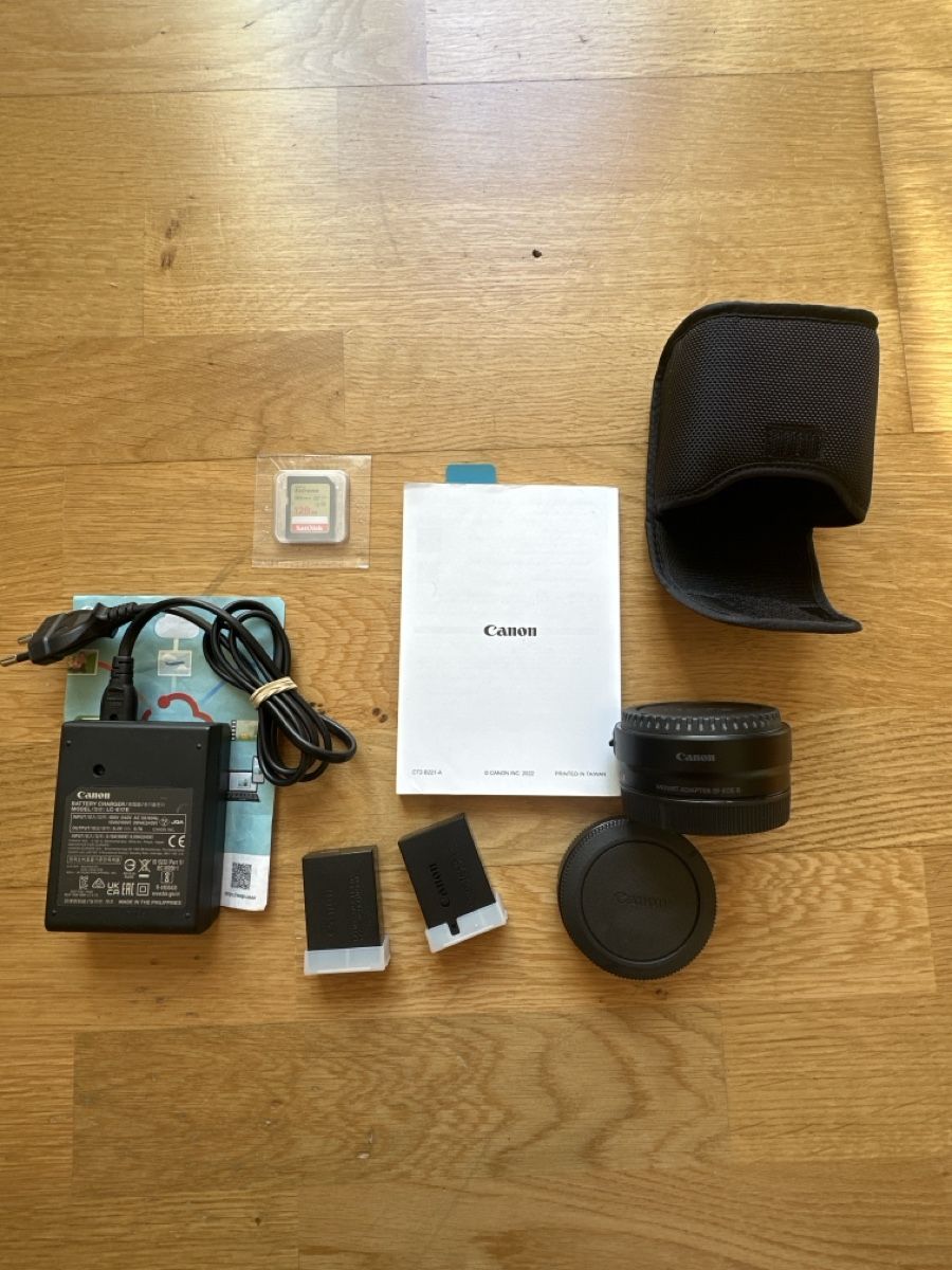 Canon Fotocamera: Canon EOS R50 camera + lens + EF-EOS R adapter + Accessoires – Usato da Zürich venduto da Miko49 3