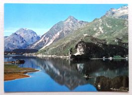 Silsersee, links Piz Duan, rechts Piz Longhin