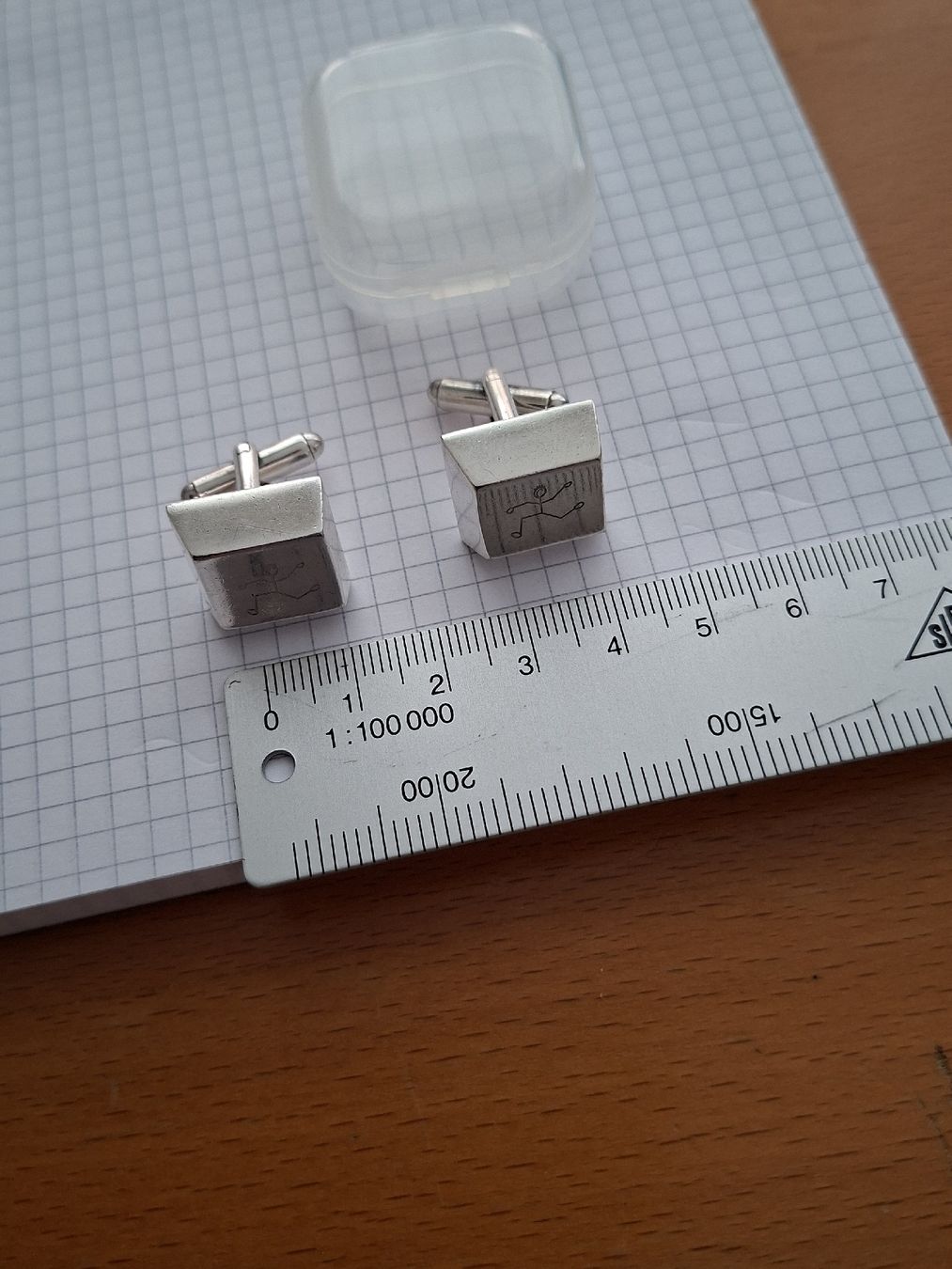 Manschettenknöpfe: Manschettenknöpfe Silber mit Box guter Zustand – Neu (gemäss Beschreibung) aus Uster von mak_mw2n 2