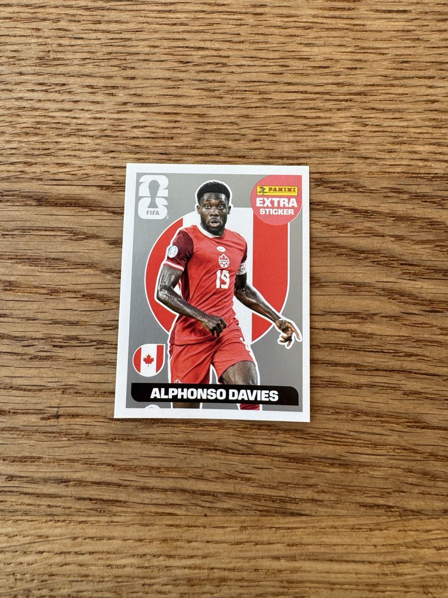 Panini Sammelbilder & Trading cards: Panini Extra Sticker Alphonso Davies Silber Kanada – Neu (gemäss Beschreibung) aus Zwingen von mpr_7ykk