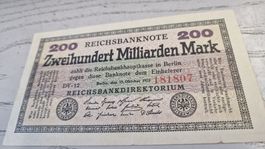200 Milliarden Mark 200 15.10.1923 Banknoten