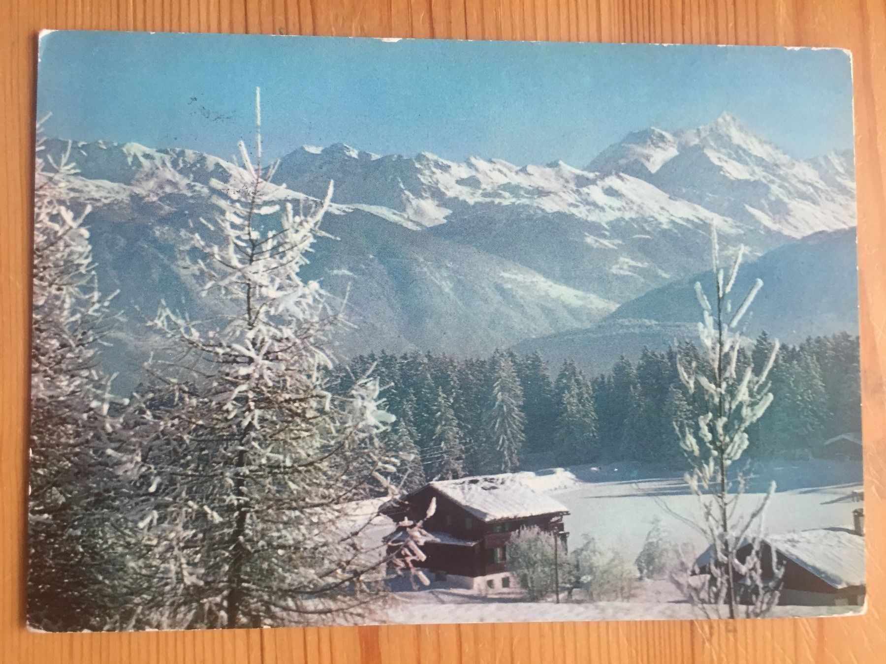 Cartoline postali: Lac Moubra mit Weisshorn - AK 1967 – Usato da Oberuzwil venduto da Henri09