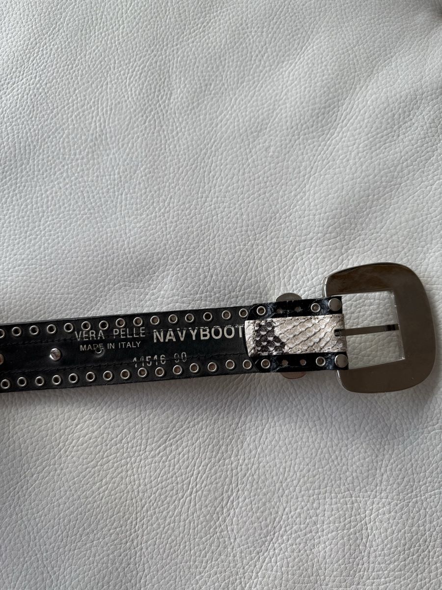 Navyboot Cinture: Navyboot ceinture python et strass taille 90 comme neuve! – Nuovo (secondo la descrizione) da Carouge GE venduto da sacha1981 6