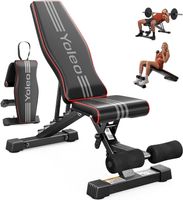 Fitnessbank Hantelbank klappbar verstellbar 375kg Schrägbank