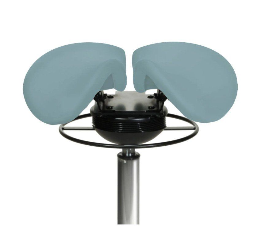 Sgabelli: Sattelhocker mit Swing-Mechanismus HELLBLAU – Usato da Schaffhausen venduto da Praxis-Nova 3