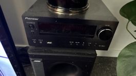 Music system Pioneer with two Bose loudspeakers as new