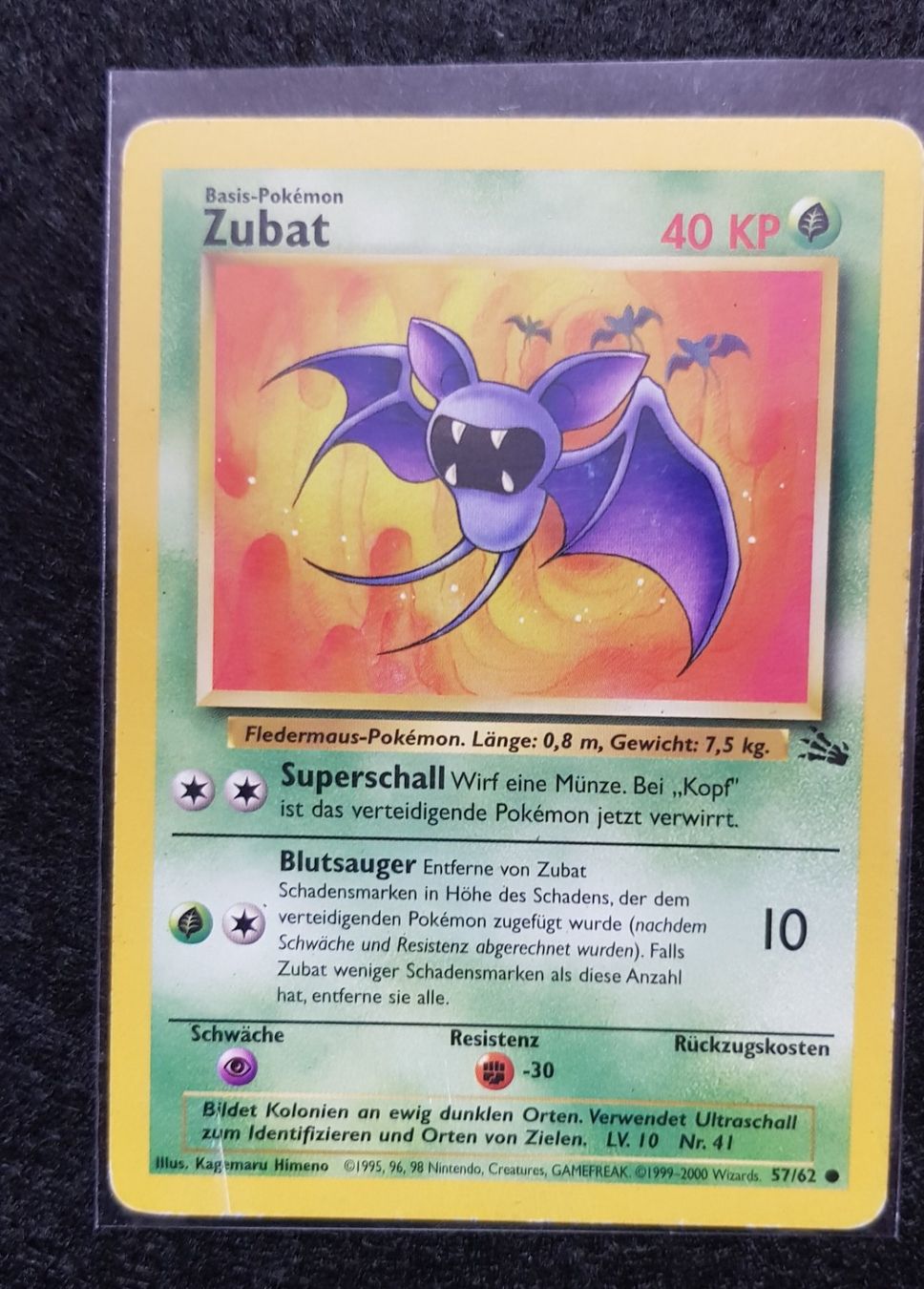 Pokémon Carte collezionabili: DE Zubat Fosil – Usato da Dübendorf venduto da Nemo_0