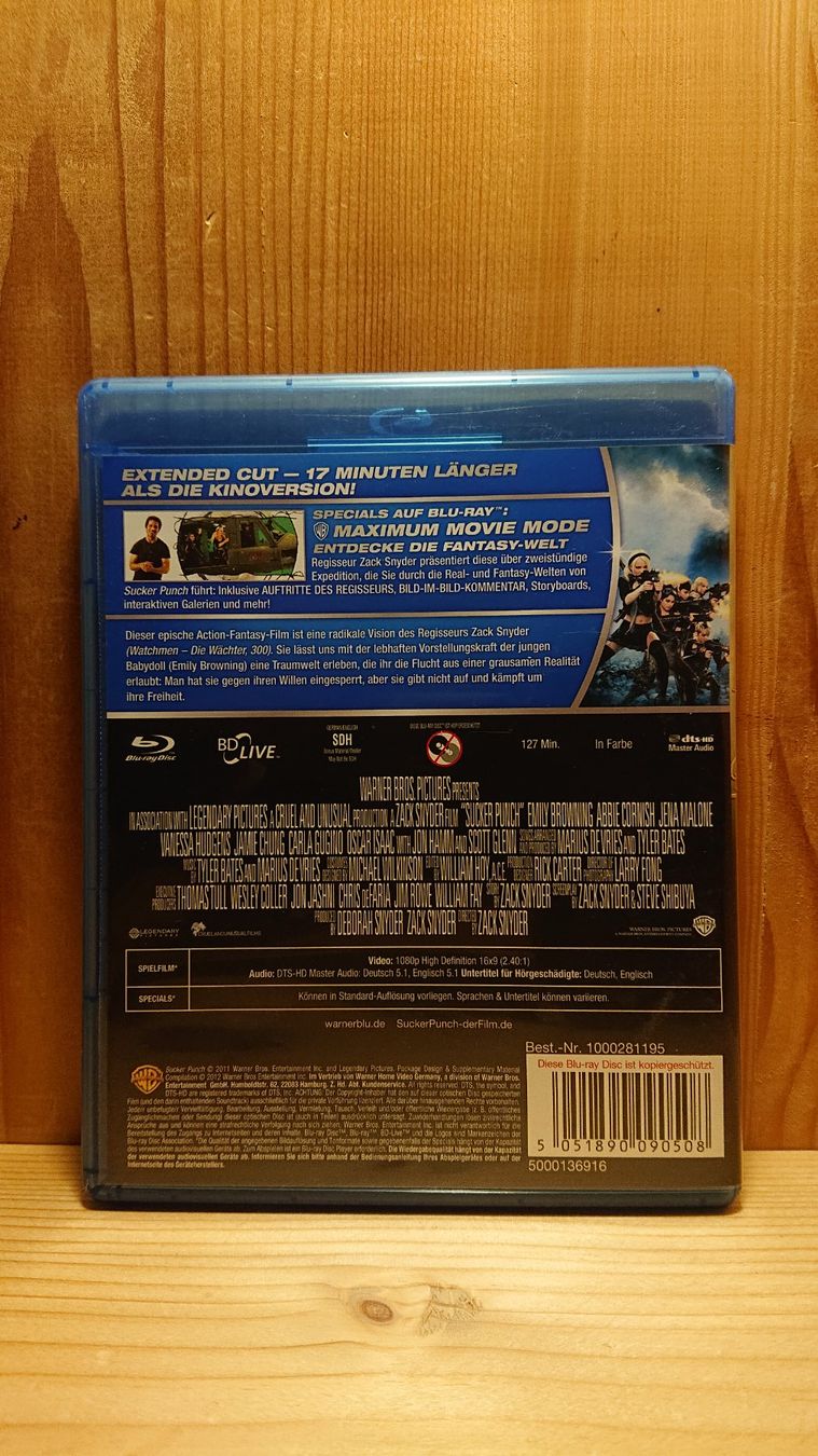 Tutti i DVDs: SUCKER PUNCH Blu-Ray Extended Cut – Usato da Wilderswil venduto da Exebub 1