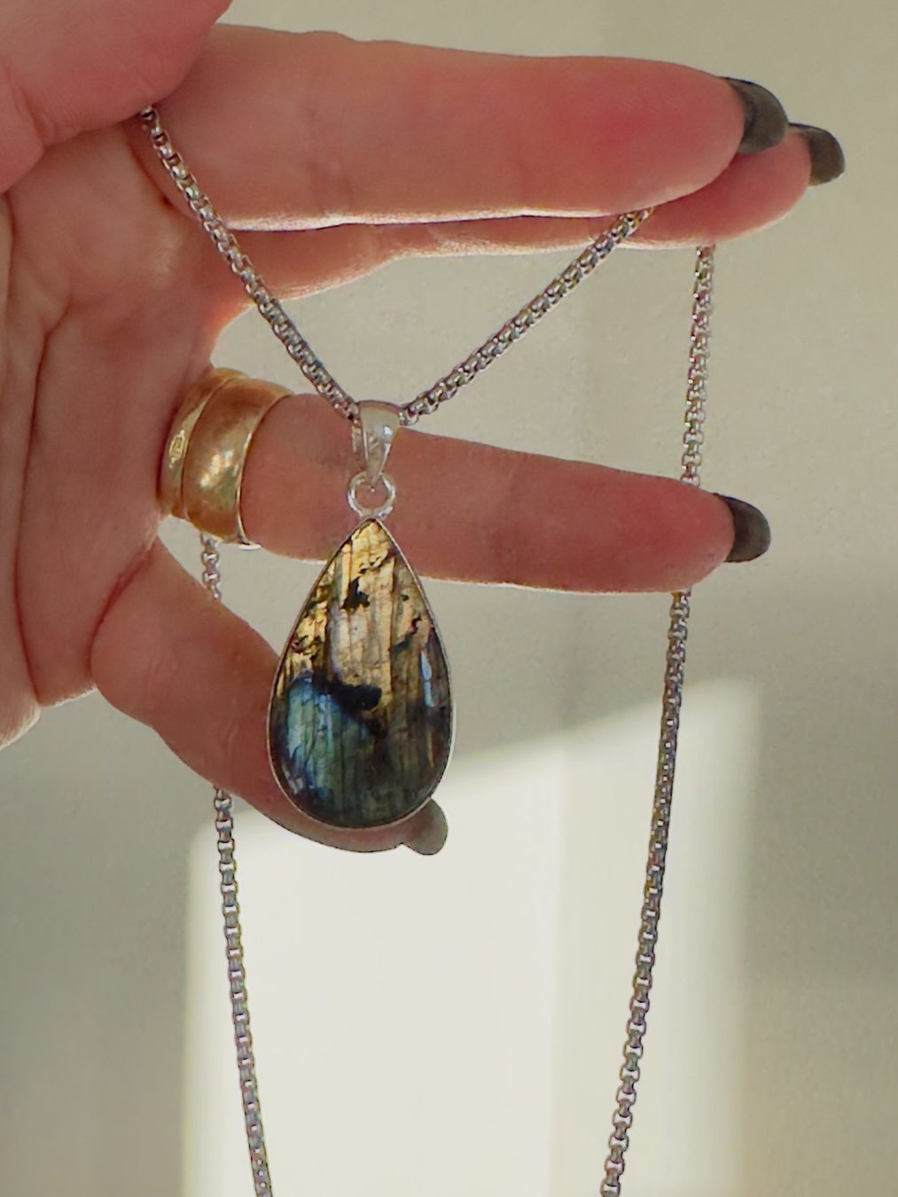 Catenine: Labradorite necklace – Nuovo e nell'imballaggio originale da Genève venduto da AGBERG 7