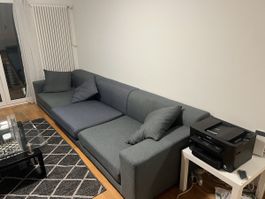 Graues 3-Sitzer Sofa 