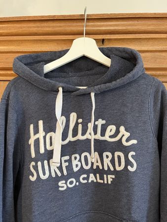 Hoodie, blau, Gr. M, Hollister