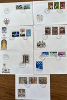 Liechtenstein 7 Ersttagsbriefe Jahr 1979 komplett