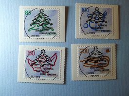 2016 Sondermarken Weihnachten ET Vollstempel 1611-1614