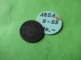 Schweiz 1851, 2 Rappen