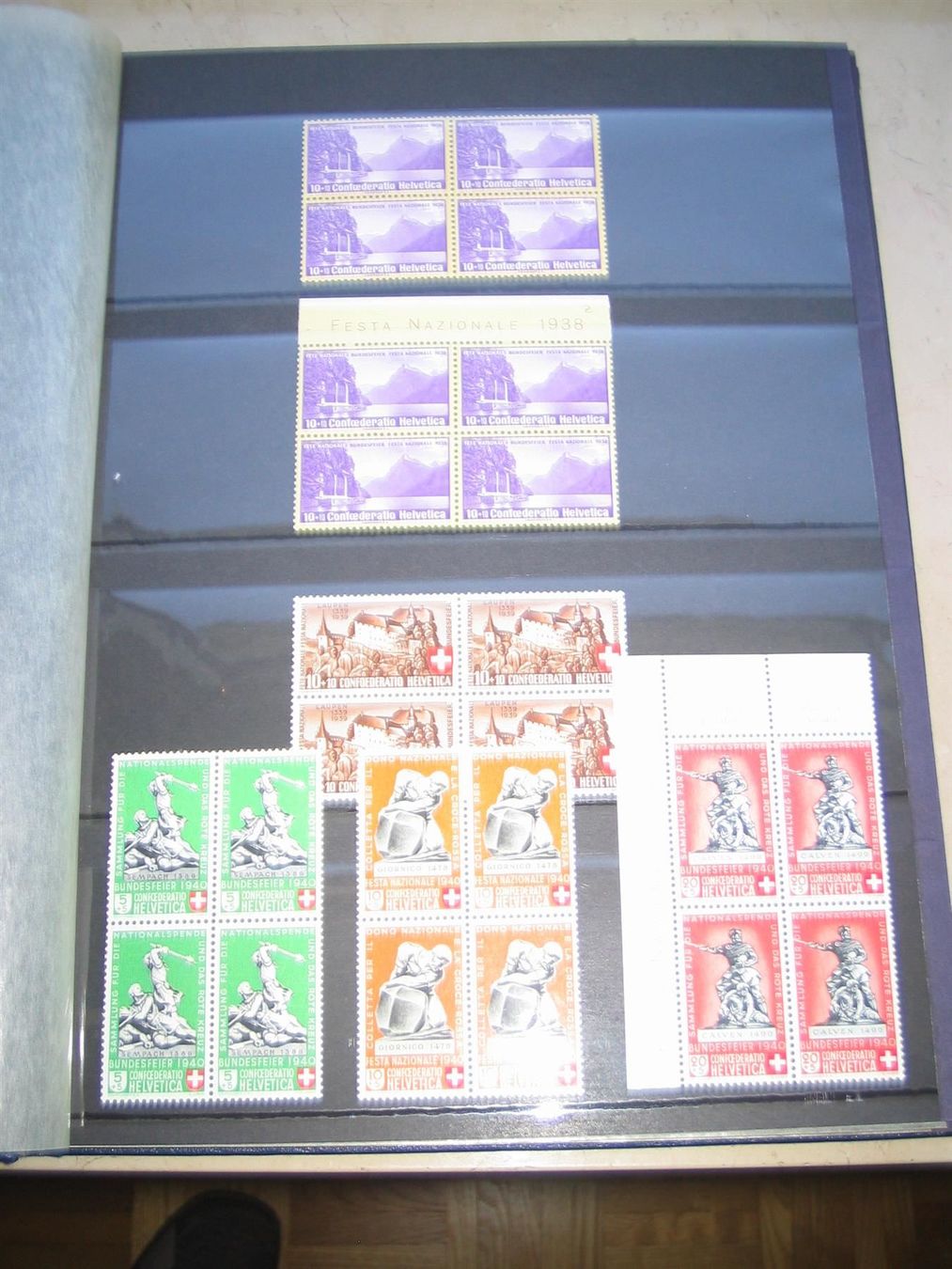 Alle Briefmarken: PATRIA V'block Sammlung postfrisch (1) – Gebraucht aus Winterthur von Kyoung