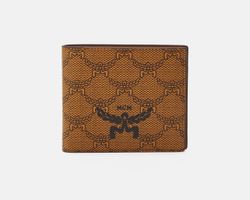 *MCM LAURETOS SMALL WALLET UNISEX - WALLET, Cognac