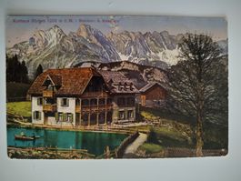 Kurhaus Bödem 1200 m. M. abgebrannt dat. 1915 Flumserberg