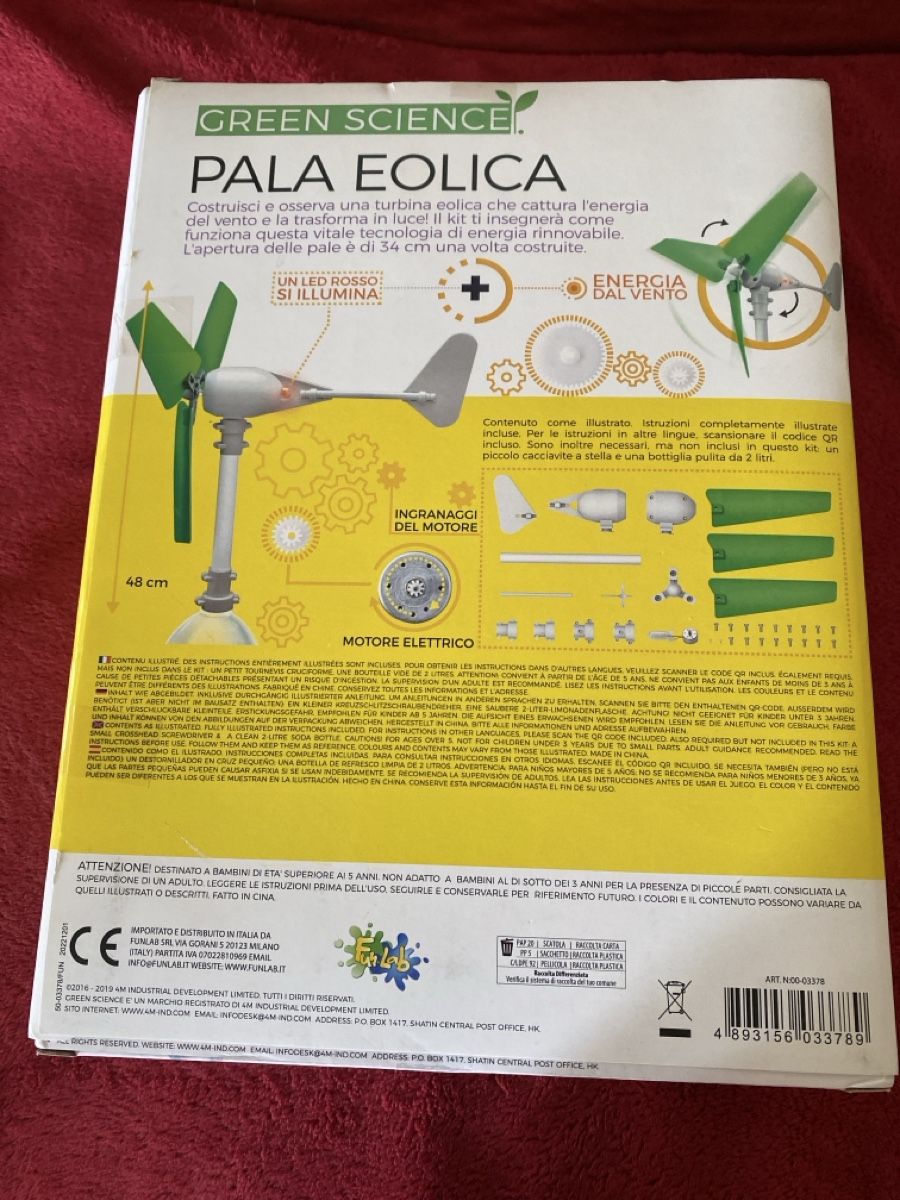 Technics Kit di costruzioni: Green Science PALA EOLICA 4M Windrad-Bausatz - Komplett – Usato da Baden venduto da ric_hp5k 1