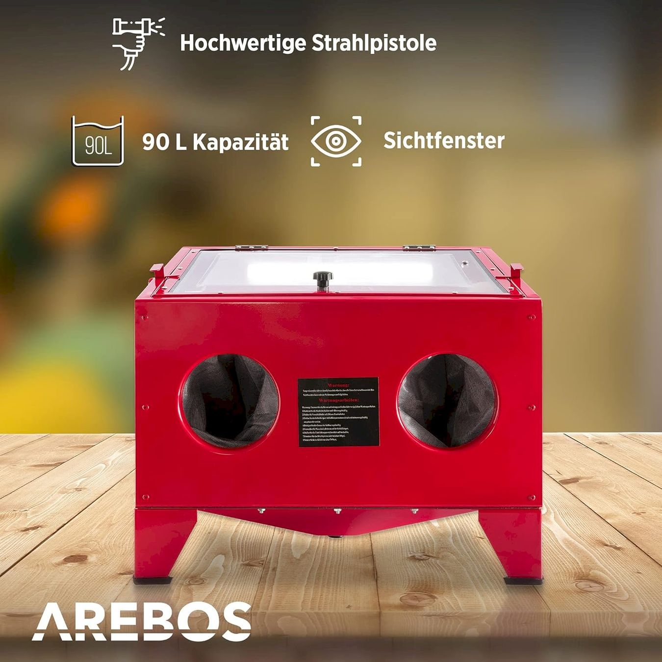 Alle Werkzeuge: AREBOS Sandstrahlkabine 90 Liter – Neu und originalverpackt aus Bottighofen von zaap 1