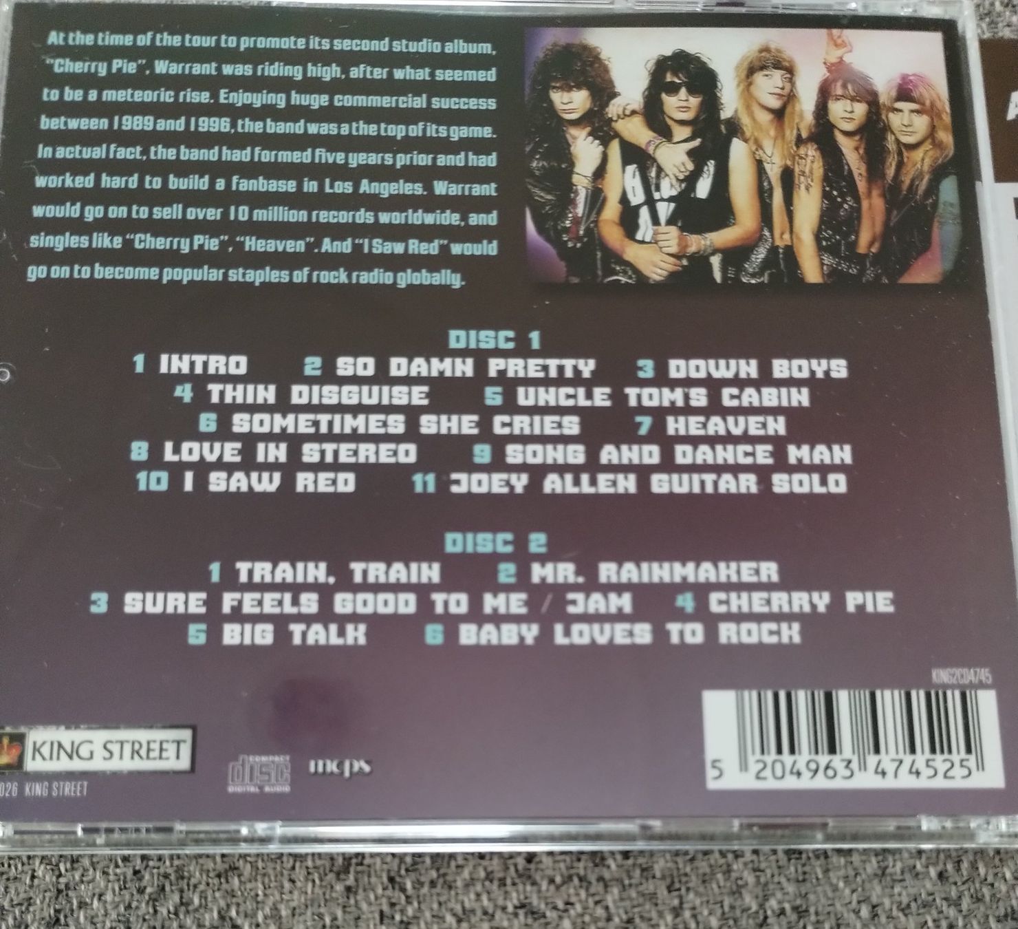 CD: Warrant "Live in Japan 1991" 2cds – Nuovo (secondo la descrizione) da Lausanne venduto da Martinucci 3