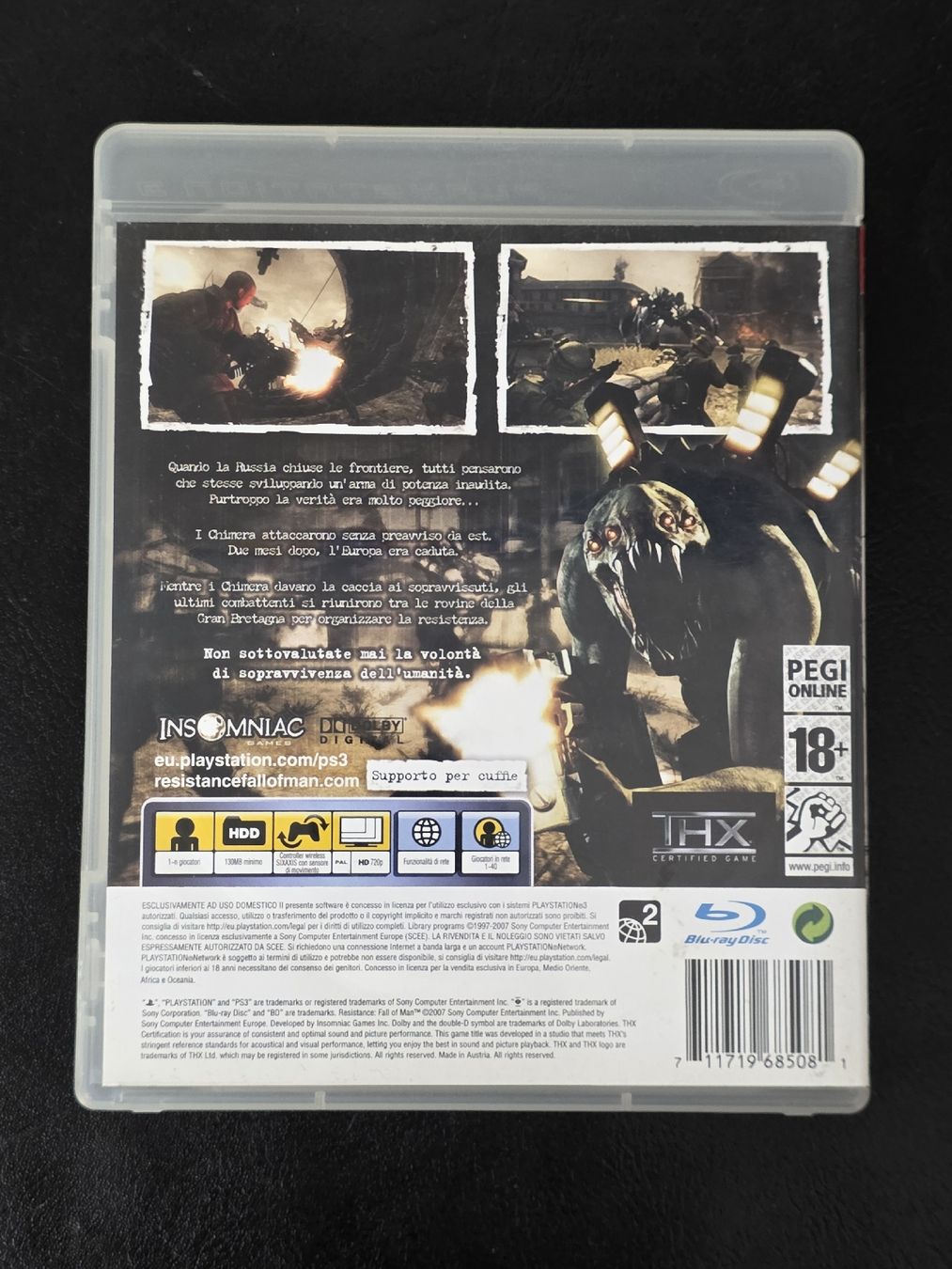 Giochi: RESISTANCE FALL OF MAN | PS3 – Usato da Bellinzona venduto da egemon 1