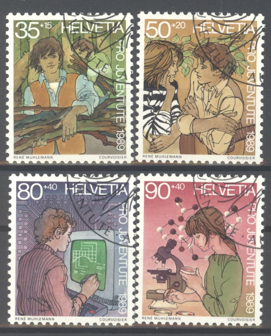 Tutti i francobolli: Pro Juventute 1989, ET, gummiert – Usato da Willisau venduto da Vollstempel