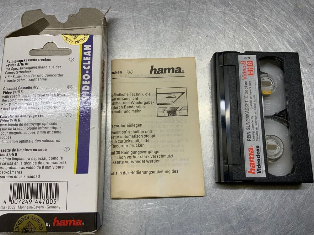 Hi8 Camcorder Reinigungskassette. HAMA Kaufen auf Ricardo