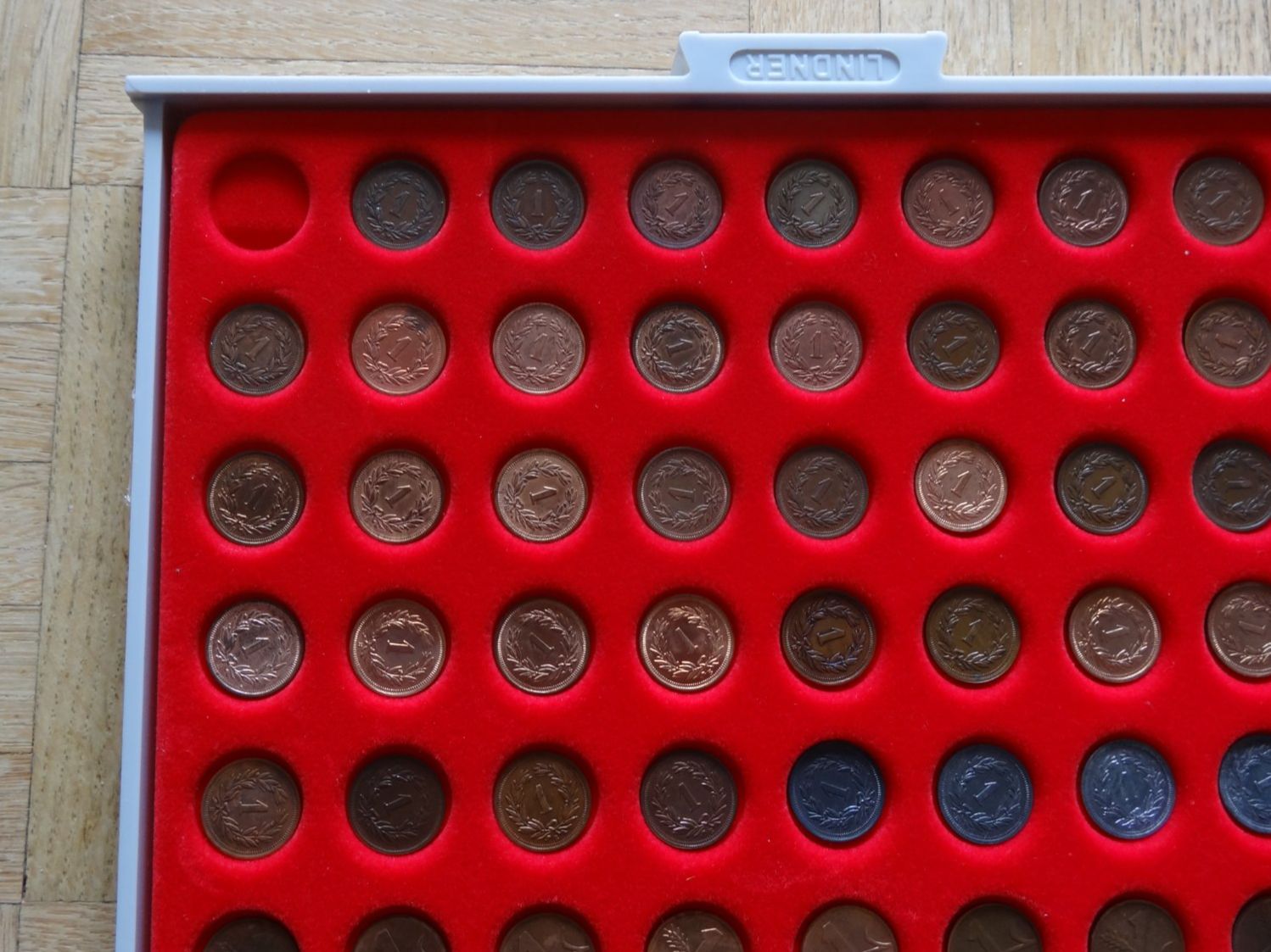 Tutti le monete: 1 Rp.  Lot Complet 1898 - 2005 – Usato da Romanel-sur-Lausanne venduto da Swift13 5