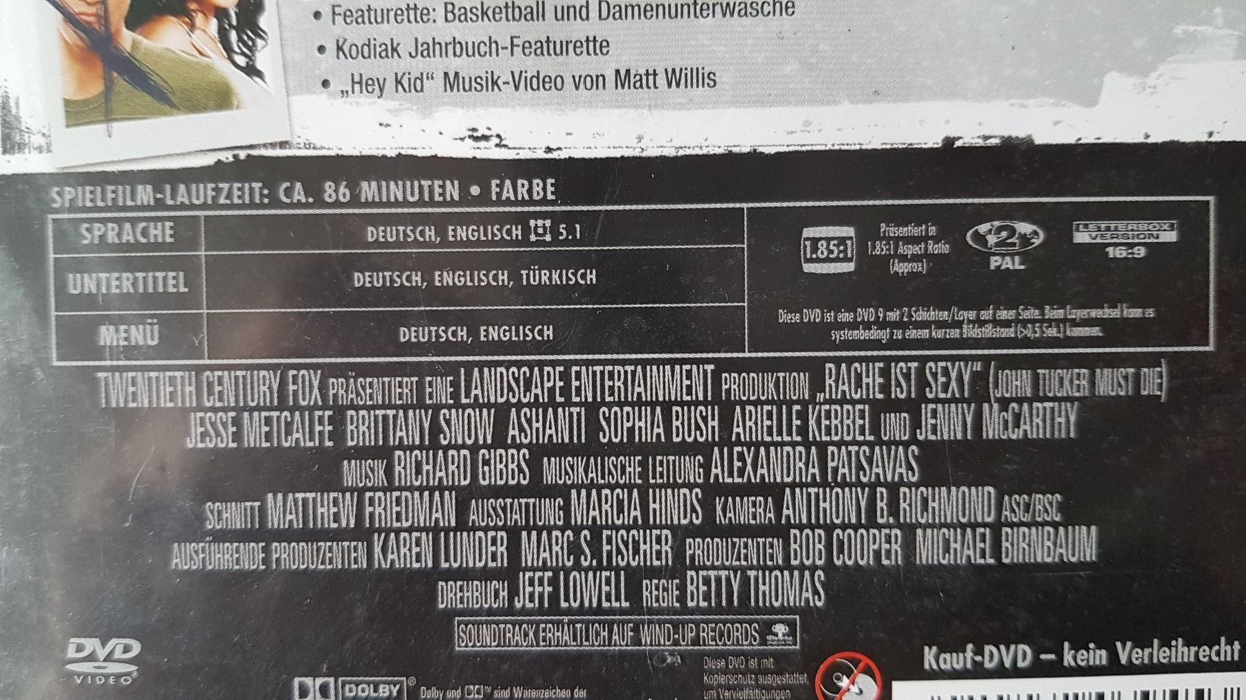 Tutti i DVDs: DVD Rache ist sexy! – Usato da Oetwil am See venduto da fineli2 1