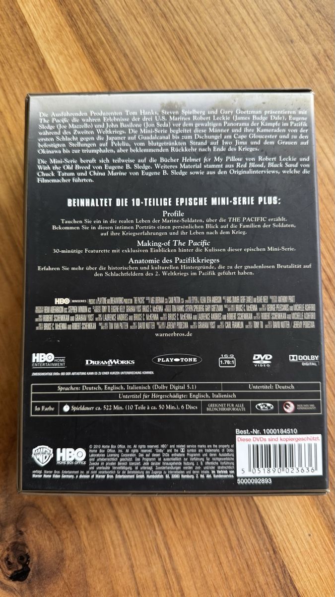 Tous les DVDs: The Pacific Miniserie Box (6 DVDs) – D'occasion à Oberengstringen par ste_w2kn 1