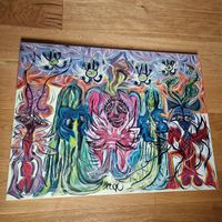 Original handgemaltes Acrylbild auf Leinwand. Unikat, 60/80