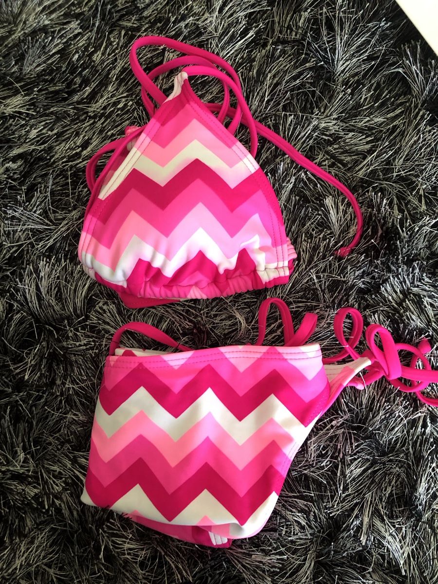 Costumi da bagno & Bikini: Bikini, rosa/weiss zickzack, Grösse S – Nuovo (secondo la descrizione) da St. Gallen venduto da Allegra_blue 3