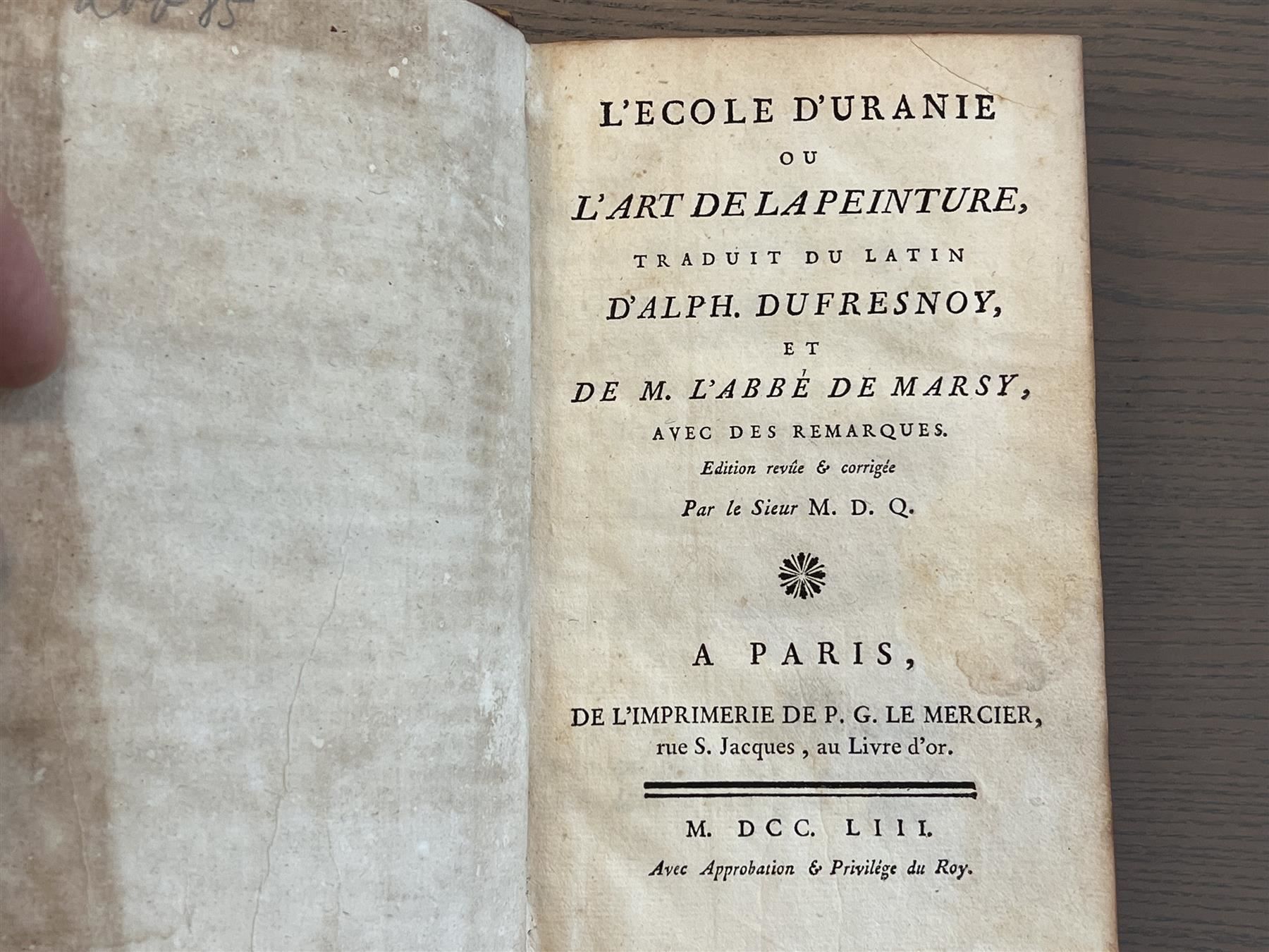 Libri: Art de la Peinture 1753 – Usato da Adliswil venduto da buch_und_kunst 1