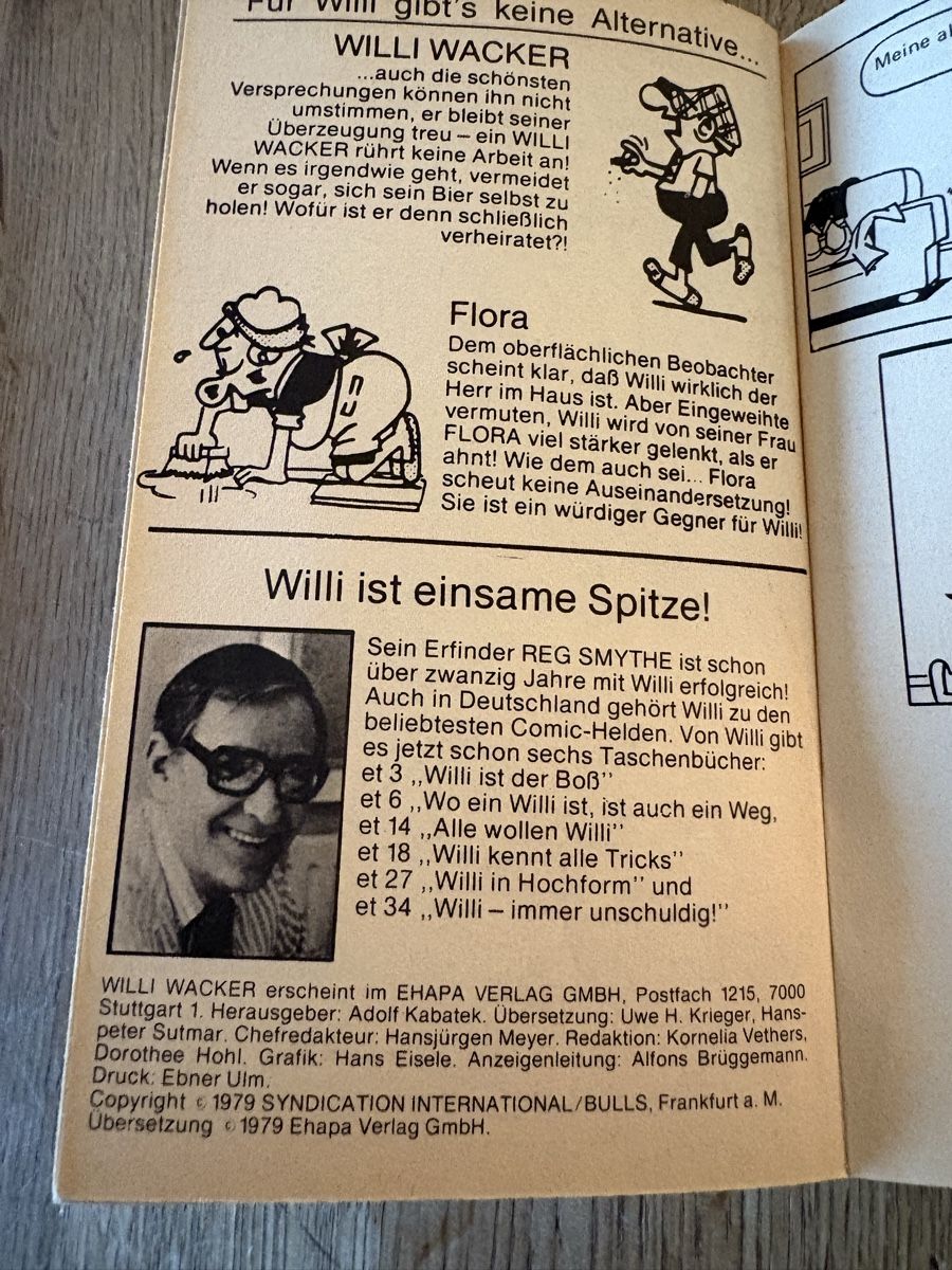 Fumetti: Willi Wacker Nr. 34 - EHAPA Tasche buch Comic 1979 – Usato da Gossau SG venduto da Dobby1974 1
