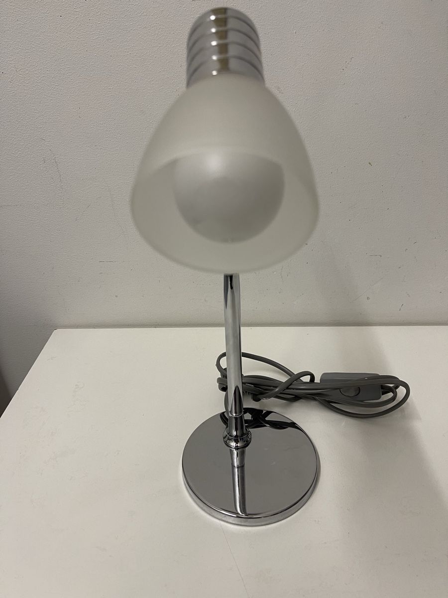 Scrivanie: Knickbare Schreibtischlampe, Tischlampe, Chrom – Usato da Sutz venduto da Stampfli2 4