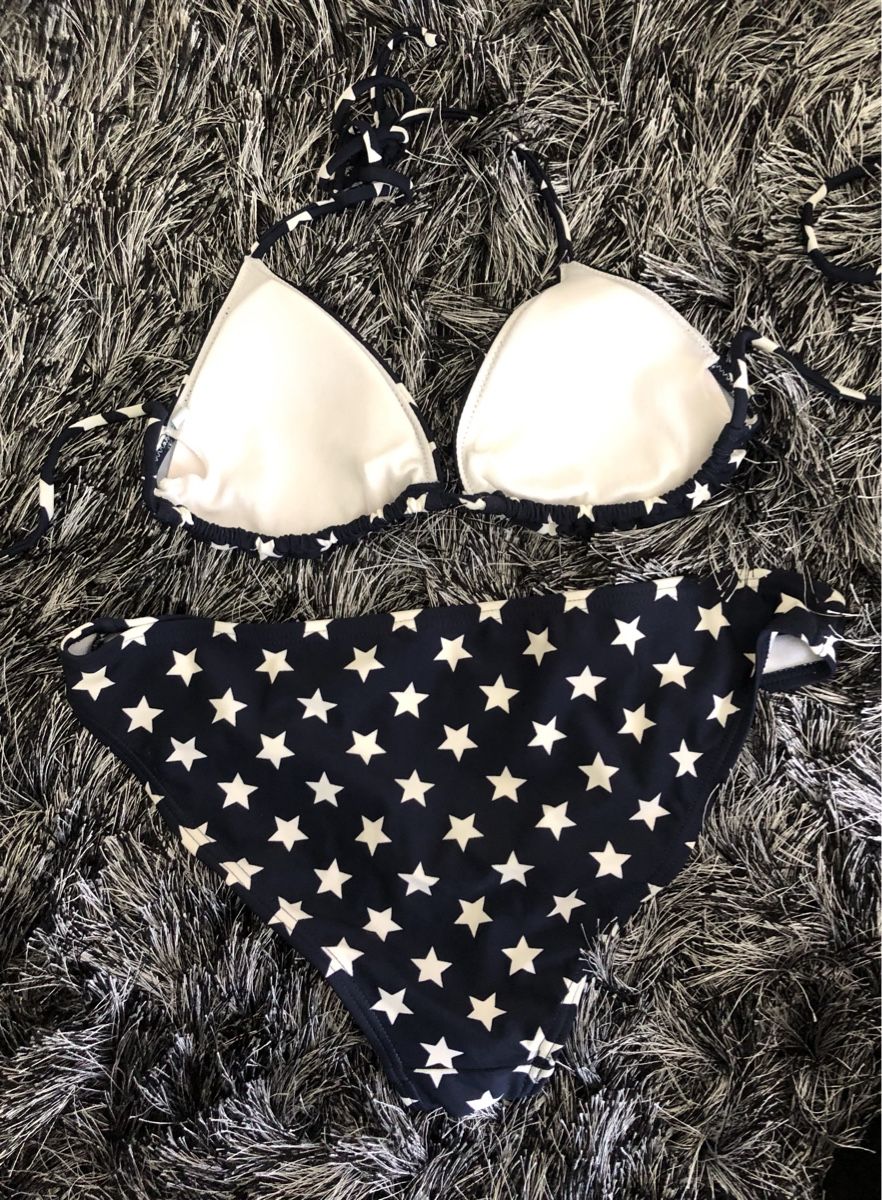 Costumi da bagno & Bikini: Bikini, dunkelblau/weisse Sterne, Grösse: S – Nuovo (secondo la descrizione) da St. Gallen venduto da Allegra_blue 1