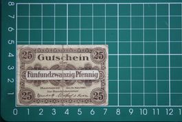 currency voucher germany hannover 25 pfennig1920