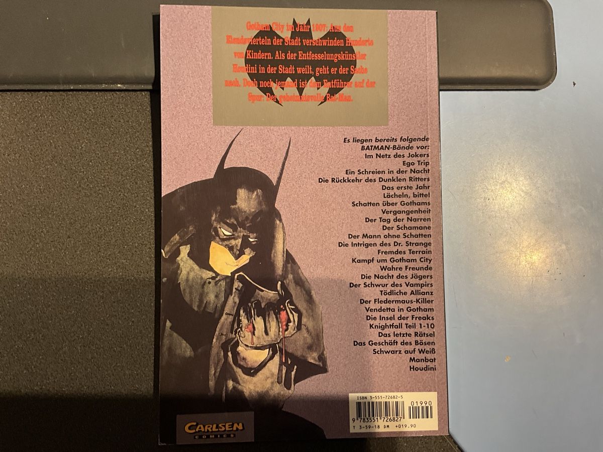 Fumetti: Batman-Houdini (Carlsen) – Usato da Agriswil venduto da Ueli03 1