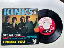KINKS RAY DAVIES DAVID rare Single EP Set me free France