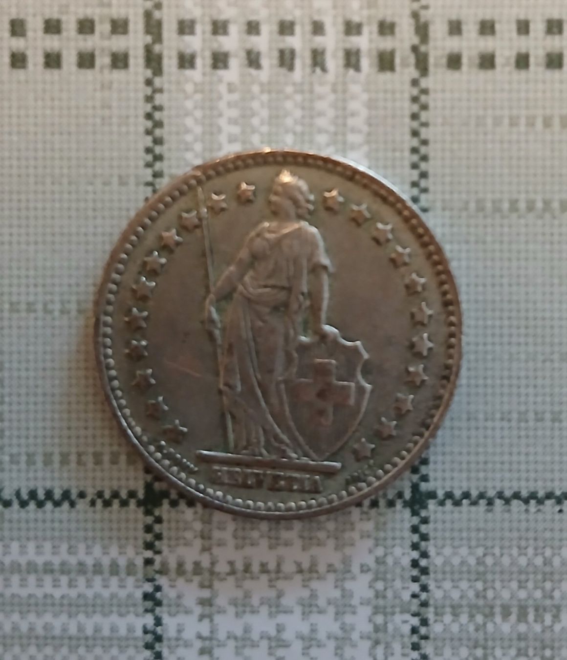 Tutti le monete: Silbermünze 1 Fr. 1955 – Usato da Ueberstorf venduto da tibolini 2