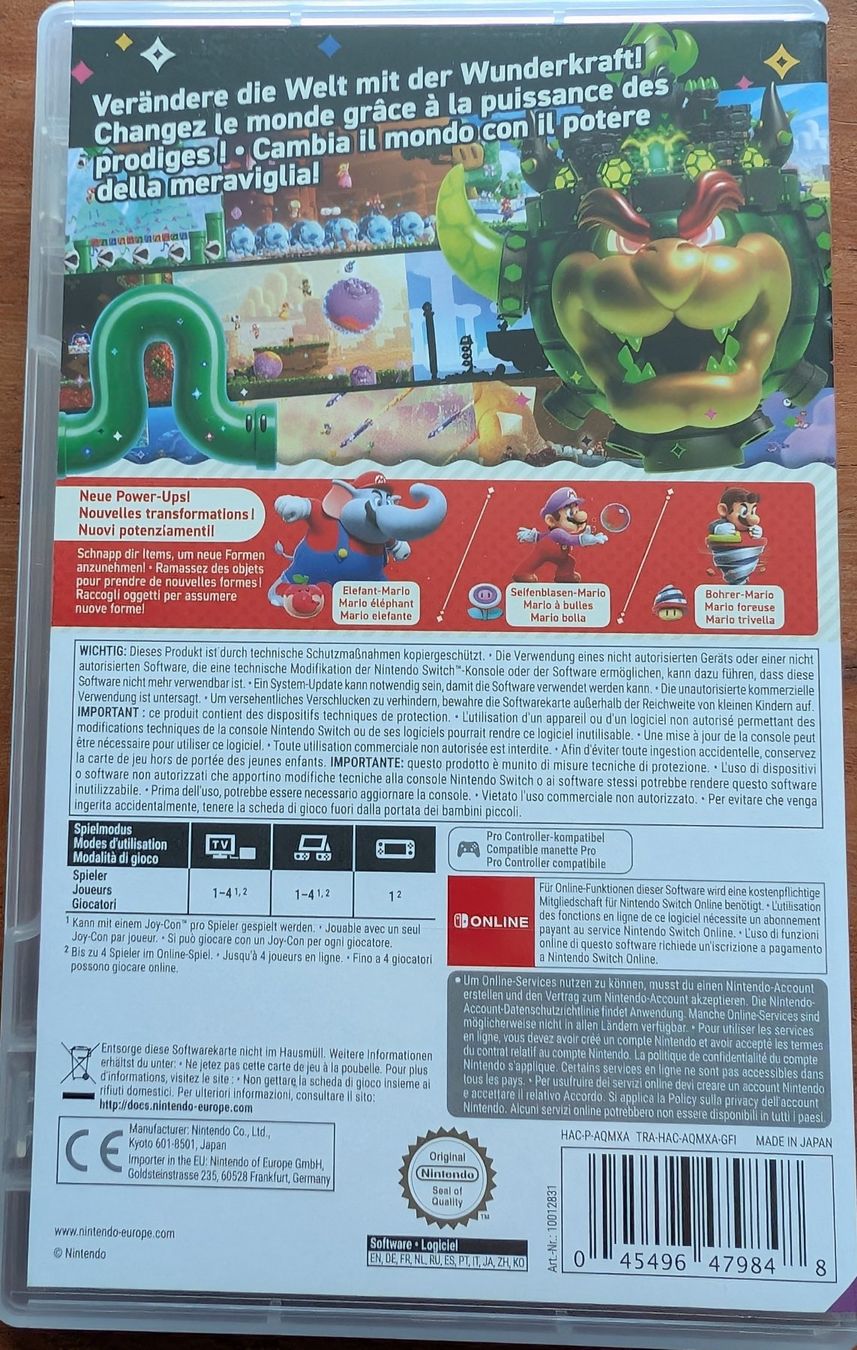 Nintendo Giochi: Nintendo Switch Game: super Mario bros. Wonder – Nuovo (secondo la descrizione) da Zürich venduto da Milk-and-Chicken 1