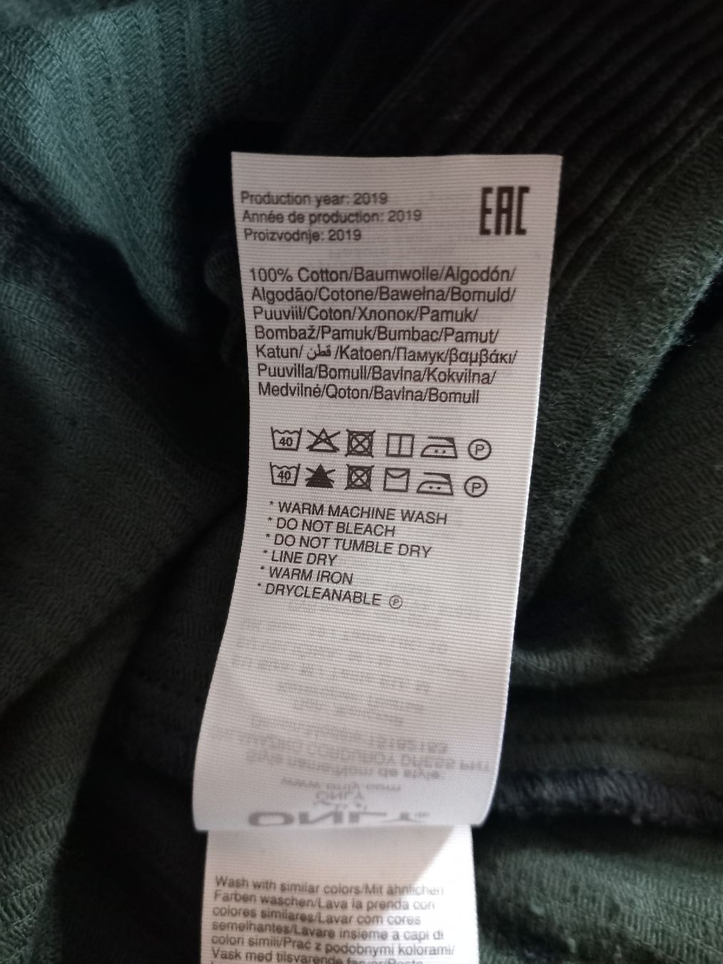 Only Vestiti: Robe salopette verte forêt en coton – Usato da Faoug venduto da per_kp6r 3