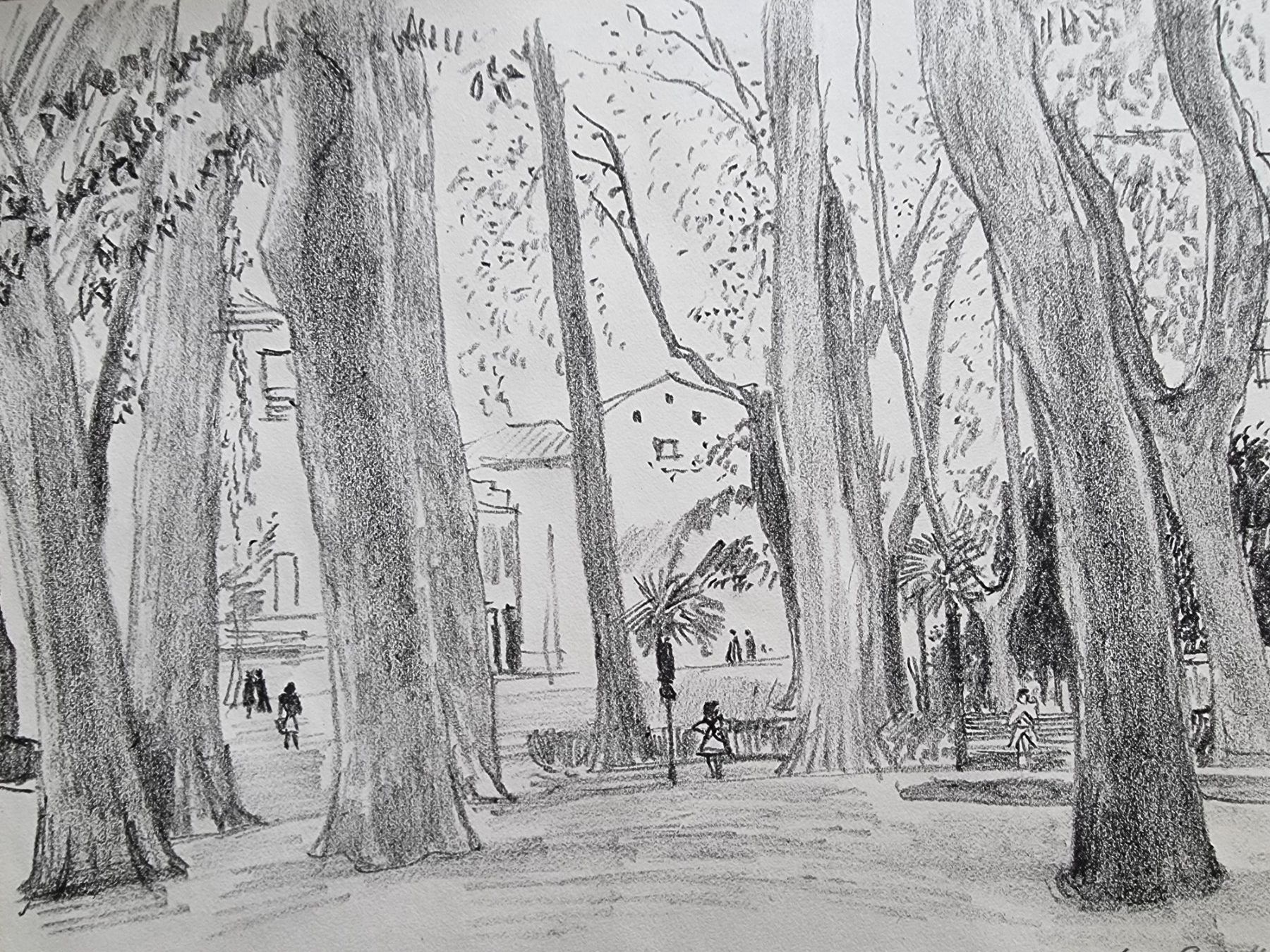 Grafica & Litografie: WALTER SAUTTER LITHOGRAPHIE SIGNIERT DATIERT – Usato da Gersau venduto da grafik-kunst