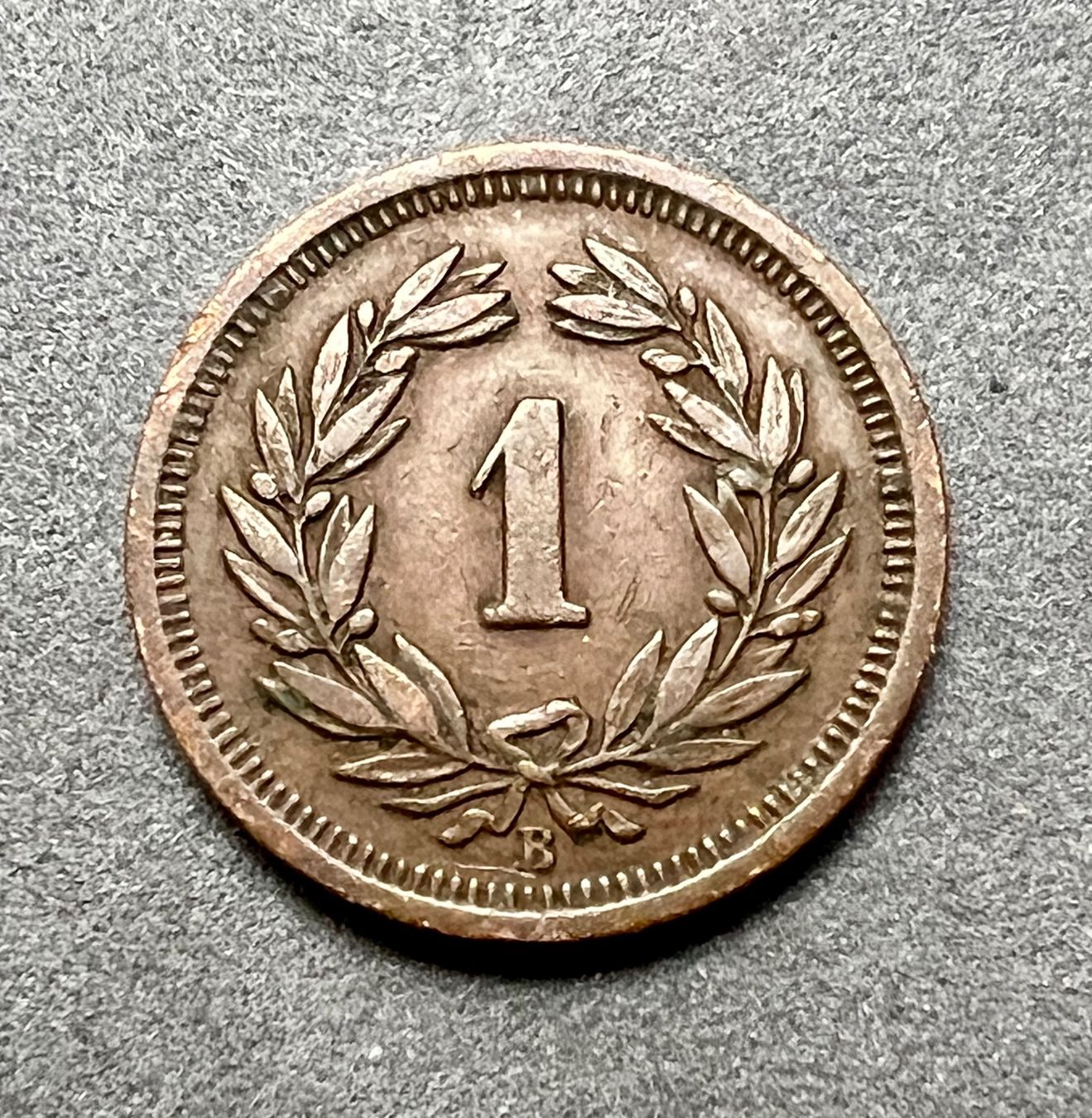 Tutti le monete: 1 Rappen 1905 Schweiz – Usato da Vaduz venduto da Vella007 1