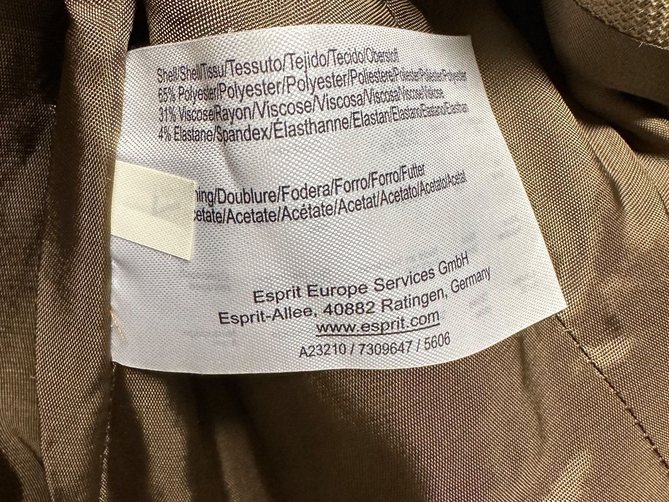 Esprit Kleider: ESPRIT Kleid taupe mit passendem Blazer Gr. 36 – Gebraucht aus Rothenburg von wer_g9fd 5