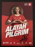 Autogrammkarte Alayah Pilgrim Schweizer Nationalteam