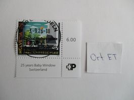 Voll OrtErsttagsstempel 25 Jahre Babyfenster B Einsiedeln