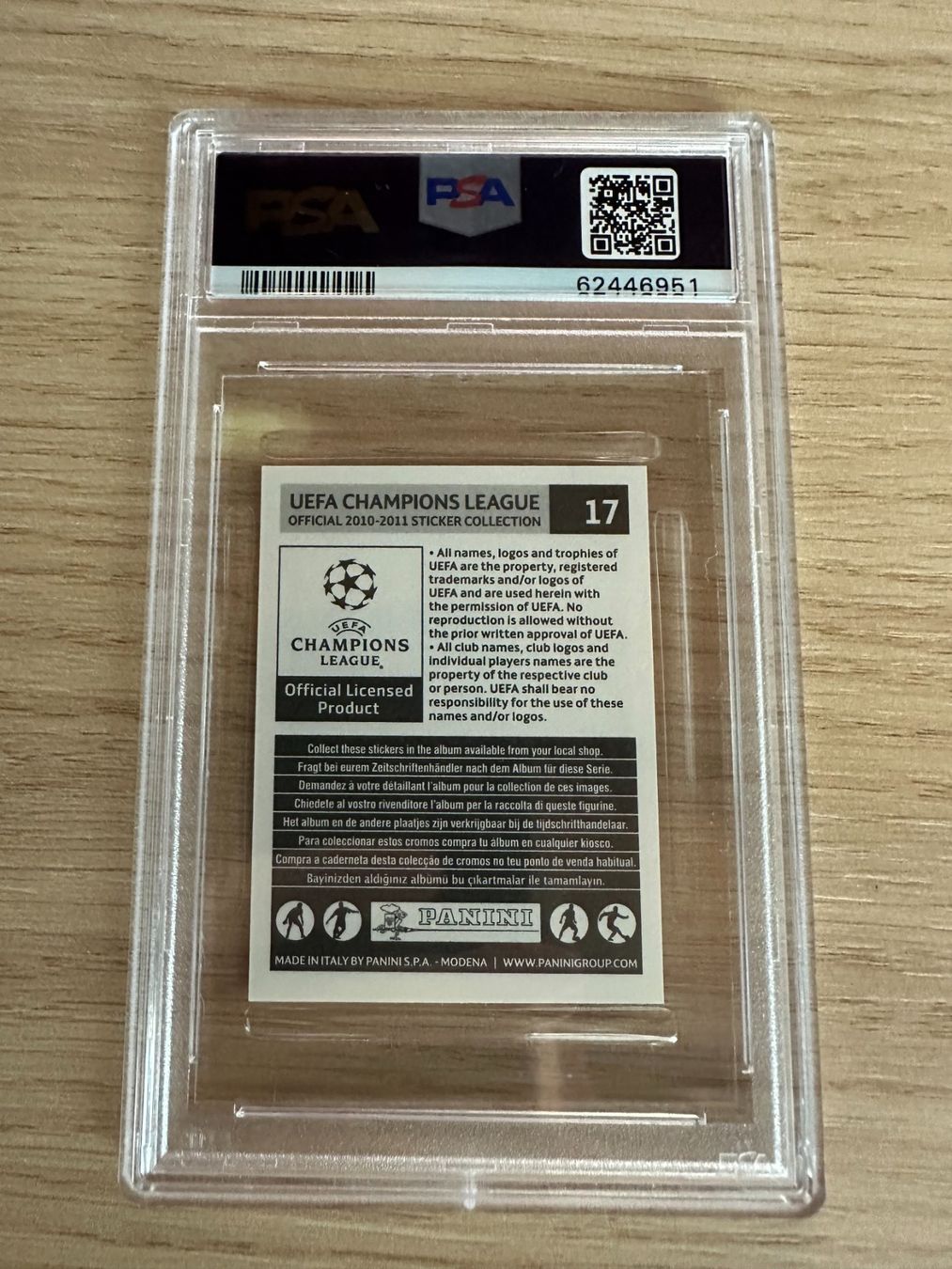Panini Carte collezionabili: Philippe Coutinho Panini UCL 2010/2011 Sticker PSA 9 – Nuovo (secondo la descrizione) da Hagendorn venduto da Pokecollectorch 1