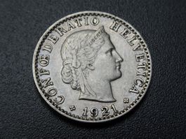 Schöner 20 Rp. 1921 ab Fr. 2.--